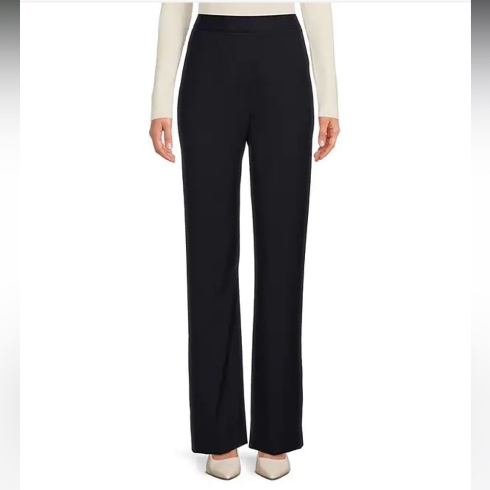 Alex Marie black flat front skinny pants trousers Sz 6